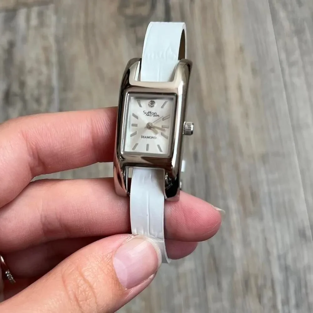 Sutton by Rhona Sutton Watch Women's Silver and White
